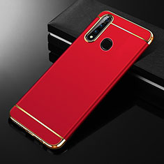 Custodia Lusso Metallo Laterale e Plastica Cover M01 per Oppo A8 Rosso