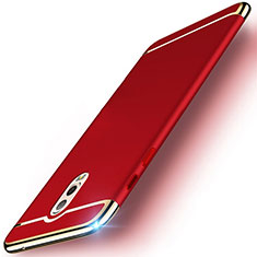 Custodia Lusso Metallo Laterale e Plastica Cover M01 per Samsung Galaxy C8 C710F Rosso