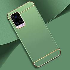 Custodia Lusso Metallo Laterale e Plastica Cover M01 per Vivo V20 Pro 5G Verde Pastello