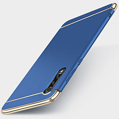 Custodia Lusso Metallo Laterale e Plastica Cover M01 per Xiaomi Mi 9 Blu