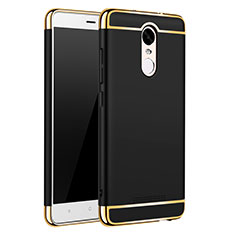 Custodia Lusso Metallo Laterale e Plastica Cover M01 per Xiaomi Redmi Note 3 Pro Nero