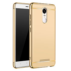 Custodia Lusso Metallo Laterale e Plastica Cover M01 per Xiaomi Redmi Note 3 Pro Oro