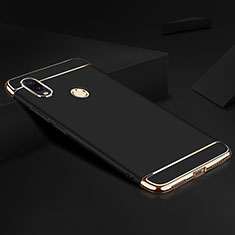 Custodia Lusso Metallo Laterale e Plastica Cover M01 per Xiaomi Redmi Note 7 Nero