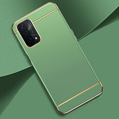 Custodia Lusso Metallo Laterale e Plastica Cover P02 per Oppo A54 5G Verde Pastello