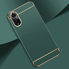 Custodia Lusso Metallo Laterale e Plastica Cover per Huawei Honor 50 5G Verde Notte