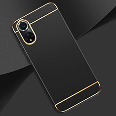 Custodia Lusso Metallo Laterale e Plastica Cover per Huawei Honor 50 Pro 5G Nero