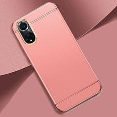 Custodia Lusso Metallo Laterale e Plastica Cover per Huawei Honor 50 Pro 5G Oro Rosa