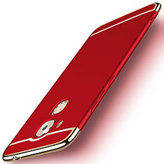 Custodia Lusso Metallo Laterale e Plastica M01 per Huawei Nova Plus Rosso