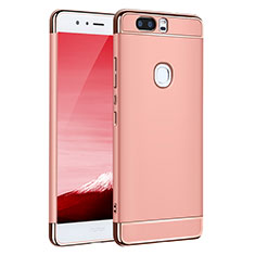 Custodia Lusso Metallo Laterale e Plastica per Huawei Honor V8 Oro Rosa