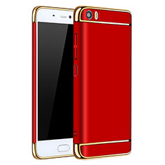 Custodia Lusso Metallo Laterale e Plastica per Xiaomi Mi 5 Rosso