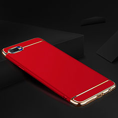 Custodia Lusso Metallo Laterale e Silicone Cover M02 per Oppo R15X Rosso