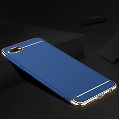 Custodia Lusso Metallo Laterale e Silicone Cover M02 per Oppo RX17 Neo Blu