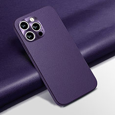 Custodia Lusso Pelle Cover A02 per Apple iPhone 13 Pro Max Viola