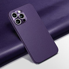 Custodia Lusso Pelle Cover A02 per Apple iPhone 16 Pro Max Viola