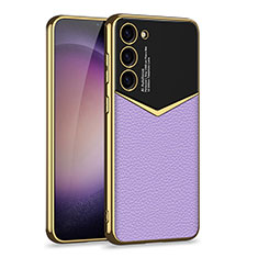 Custodia Lusso Pelle Cover AC4 per Samsung Galaxy S21 5G Viola