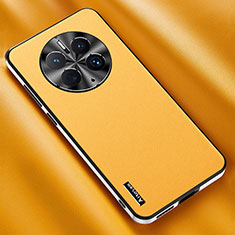 Custodia Lusso Pelle Cover AT1 per Huawei Mate 50 Giallo