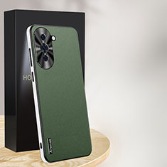 Custodia Lusso Pelle Cover AT1 per Huawei Nova 10 Verde