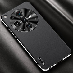 Custodia Lusso Pelle Cover AT1 per Oppo Find X7 Ultra 5G Nero