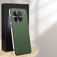 Custodia Lusso Pelle Cover AT1 per Vivo X90 Pro 5G Verde