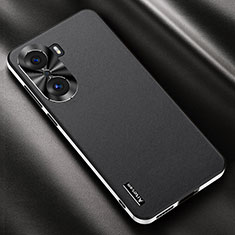 Custodia Lusso Pelle Cover AT2 per Huawei Honor 60 5G Nero