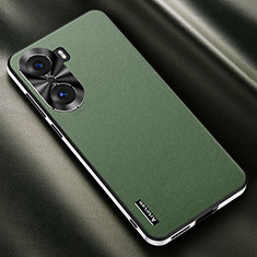 Custodia Lusso Pelle Cover AT2 per Huawei Honor 60 Pro 5G Verde