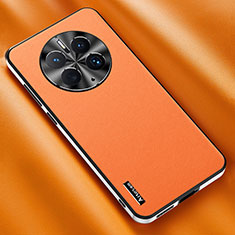 Custodia Lusso Pelle Cover AT2 per Huawei Mate 50 Pro Arancione