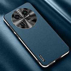 Custodia Lusso Pelle Cover AT2 per Oppo Find X6 Pro 5G Blu