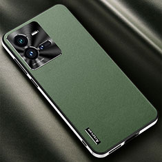 Custodia Lusso Pelle Cover AT2 per Vivo iQOO 10 Pro 5G Verde