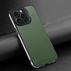 Custodia Lusso Pelle Cover AT4 per Apple iPhone 14 Pro Max Verde