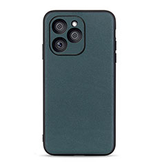 Custodia Lusso Pelle Cover B01H per Huawei Honor 60 SE 5G Verde