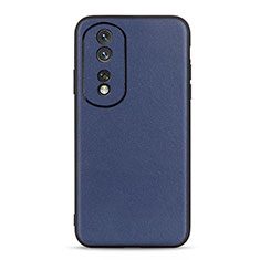 Custodia Lusso Pelle Cover B01H per Huawei Honor 80 5G Blu