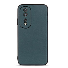 Custodia Lusso Pelle Cover B01H per Huawei Honor 80 5G Verde