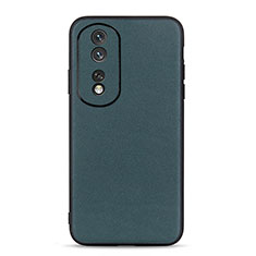 Custodia Lusso Pelle Cover B01H per Huawei Honor 80 Pro Flat 5G Verde