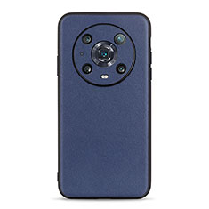 Custodia Lusso Pelle Cover B01H per Huawei Honor Magic4 Pro 5G Blu