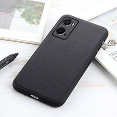 Custodia Lusso Pelle Cover B01H per Oppo A36 Nero