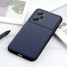 Custodia Lusso Pelle Cover B01H per Oppo K10 Pro 5G Blu