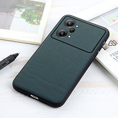 Custodia Lusso Pelle Cover B01H per Oppo K10 Pro 5G Verde