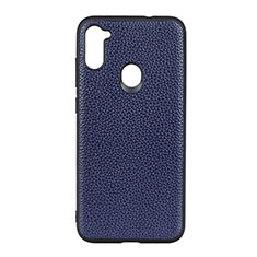 Custodia Lusso Pelle Cover B01H per Samsung Galaxy A11 Blu