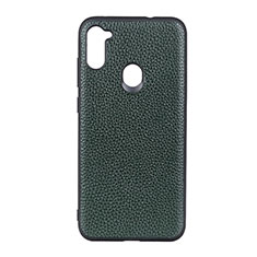 Custodia Lusso Pelle Cover B01H per Samsung Galaxy A11 Verde