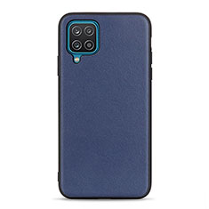 Custodia Lusso Pelle Cover B01H per Samsung Galaxy A12 5G Blu