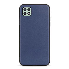 Custodia Lusso Pelle Cover B01H per Samsung Galaxy A22s 5G Blu