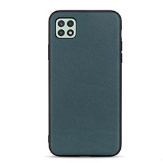 Custodia Lusso Pelle Cover B01H per Samsung Galaxy A22s 5G Verde