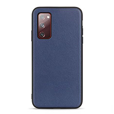 Custodia Lusso Pelle Cover B01H per Samsung Galaxy S20 FE 5G Blu