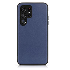 Custodia Lusso Pelle Cover B01H per Samsung Galaxy S21 Ultra 5G Blu