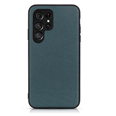 Custodia Lusso Pelle Cover B01H per Samsung Galaxy S21 Ultra 5G Verde