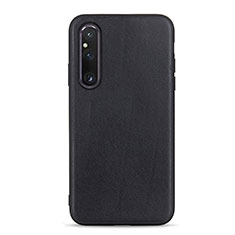 Custodia Lusso Pelle Cover B01H per Sony Xperia 1 V Nero