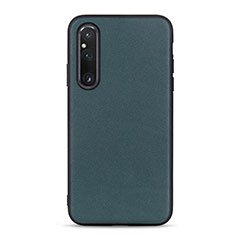 Custodia Lusso Pelle Cover B01H per Sony Xperia 1 V Verde