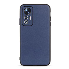 Custodia Lusso Pelle Cover B01H per Xiaomi Mi 12 Pro 5G Blu