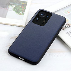 Custodia Lusso Pelle Cover B01H per Xiaomi Mi Mix 4 5G Blu