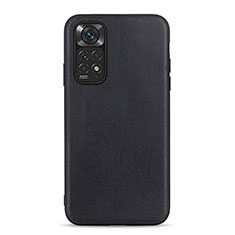 Custodia Lusso Pelle Cover B01H per Xiaomi Redmi Note 11 4G (2022) Nero